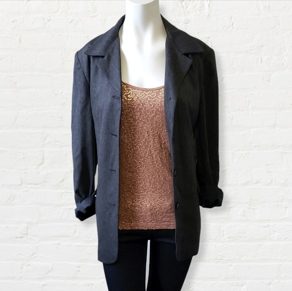 GAP Jackets & Blazers - Gap blazer gray 4 button single breast oversized size 8